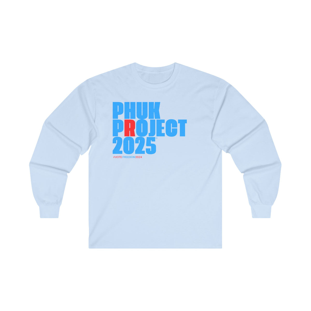 The Official PHUK Project 2025 Comma La Kamala Harris  Ultra Cotton Long Sleeve Tee